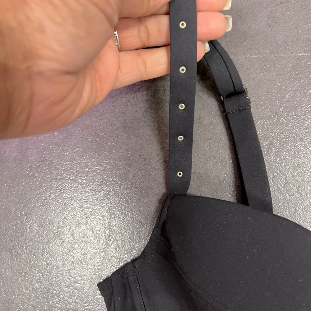 Black Bikini Top Bra Cup Sized - Picture 2 of 4